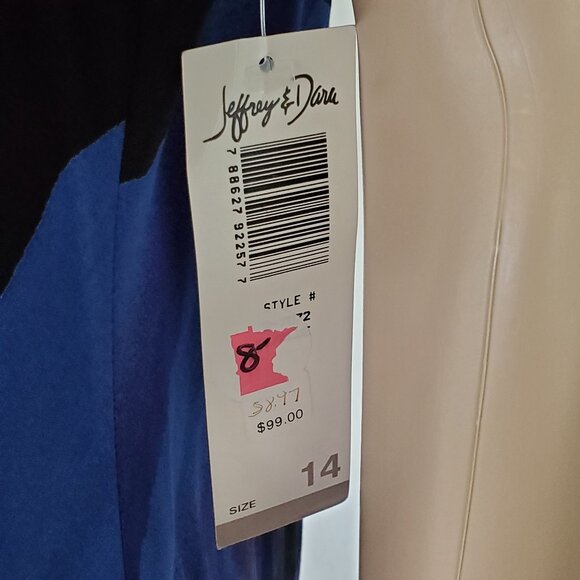 Vintage JEFFREY & DARA Hawaiian Tropical Shift Dress Women's 14 Floral Rayon USA - Picture 9 of 12